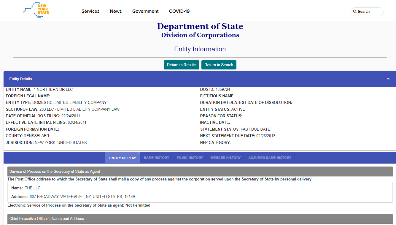 New York Secretary Of State Business Entity Search   New York Business Search Step3 